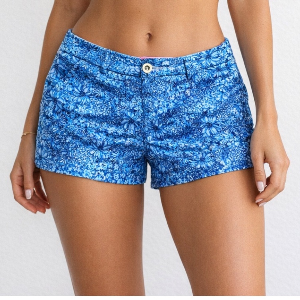 Lilly Pulitzer Blue Floral Shorts